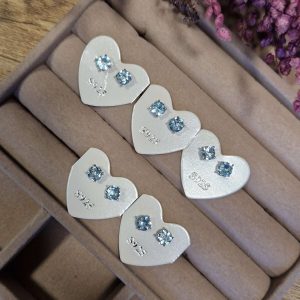 Topaz Uhani (srebrni)