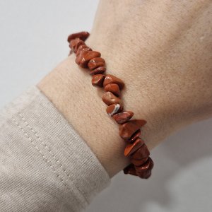 Rdeči Jaspis - zapestnica čips